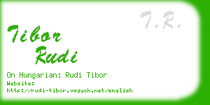 tibor rudi business card